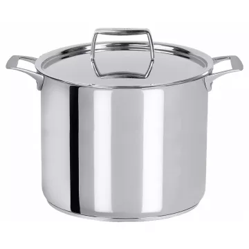 Marmite en inox et son couvercle Castel Pro - Cristel