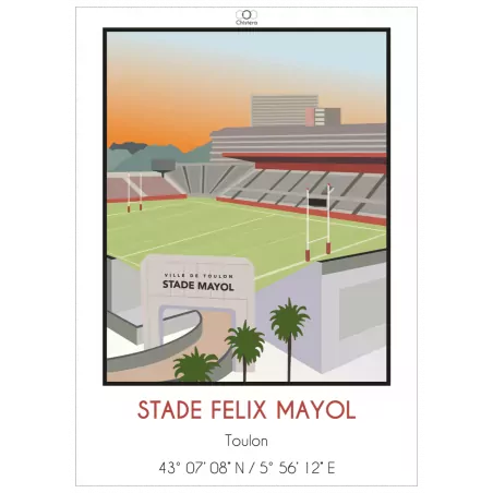 Affiche du stade Félix Mayol - Chistera