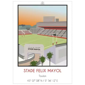 Affiche du stade Félix Mayol - Chistera
