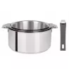 Set de 3 casseroles 16/18/20 cm avec une poignée amovible - Cristel