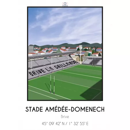 Affiche du stade stade Amédée-Domenech de Brive - Chistera