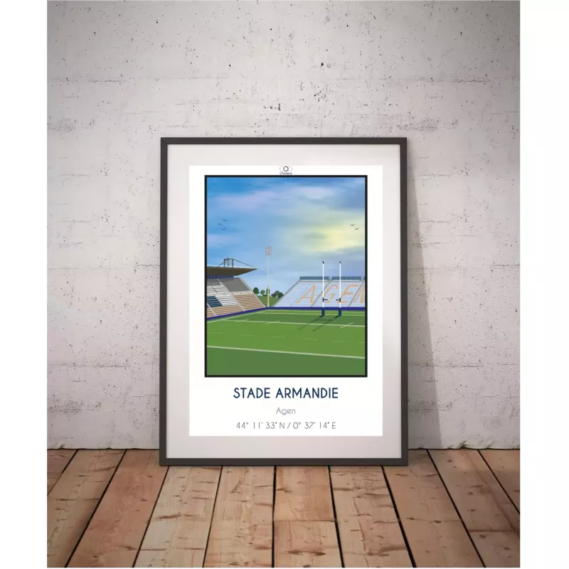 Affiche du stade Armandie du SU Agen - Chistera