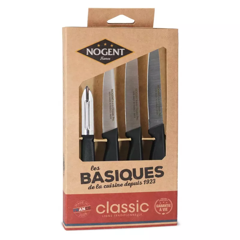 Coffret de 3 couteaux et un éplucheur - Classic pro par Nogent 3