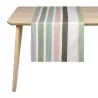 Chemin de table 100 % coton Garlin Jade - Artiga