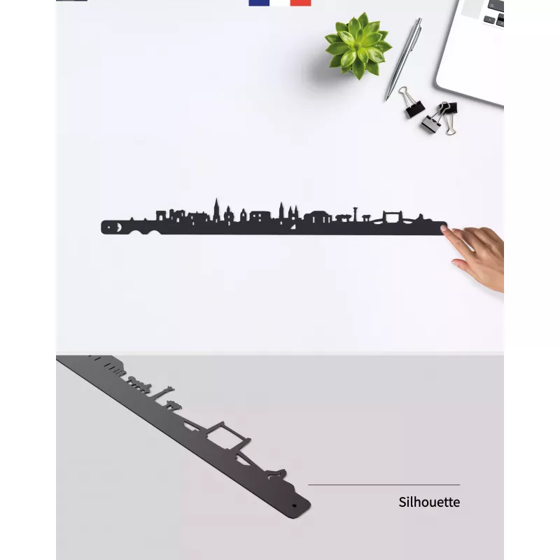 Silhouette murale ville de Bordeaux – Je Suis Art.