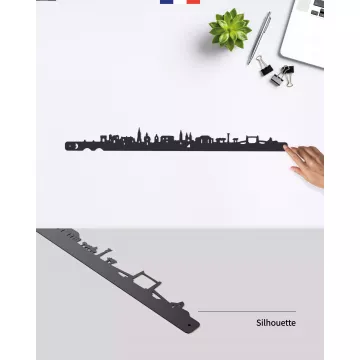 Silhouette murale ville de Bordeaux – Je Suis Art.