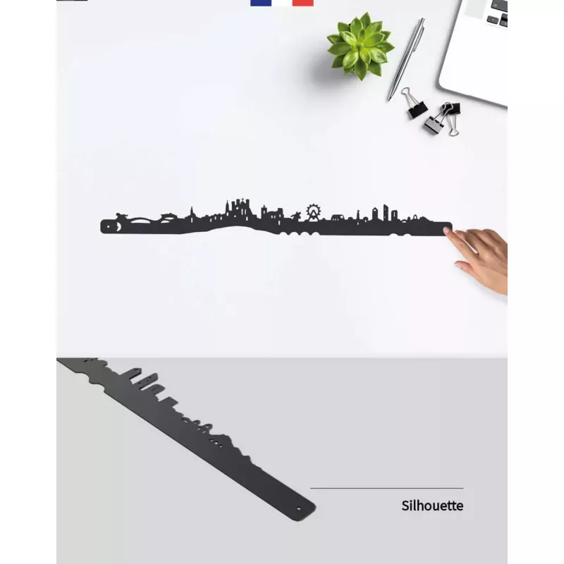 Silhouette murale ville de Lyon – Je Suis Art.