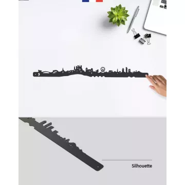 Silhouette murale ville de Lyon – Je Suis Art.