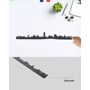 Silhouette murale ville de Nantes – Je Suis Art.