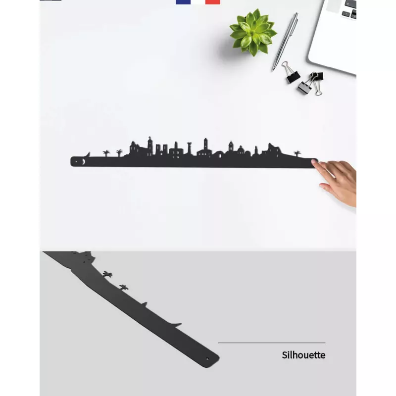 Silhouette murale ville de Nice – Je Suis Art.