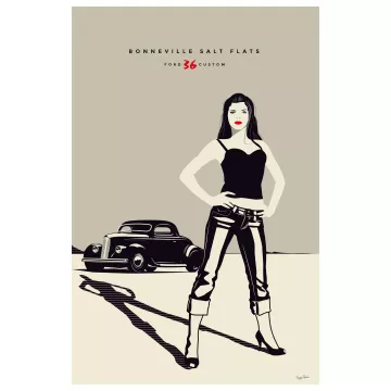 Affiche Ford 36 Custom - En Double File