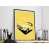 Affiche de la Simca 9 Sport - En Double File Affiche de la Simca 9 Sport - En Double File