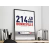 Affiche Moto Bonneville - En Double File Affiche Moto Bonneville - En Double File
