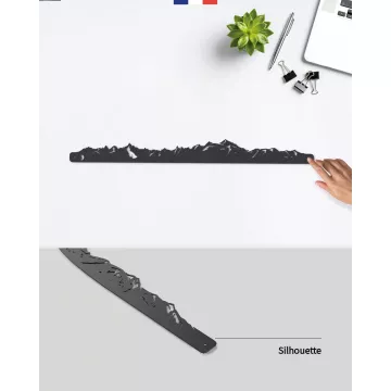 Silhouette murale du Massif du Mont Blanc– Je Suis Art.