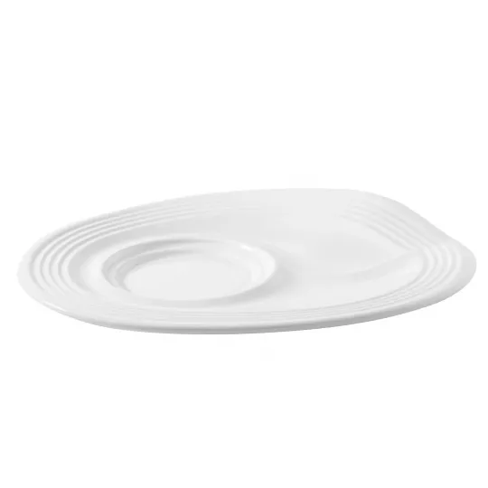 Sous-tasse en porcelaine blanche - Revol Sous-tasse en porcelaine blanche - Revol