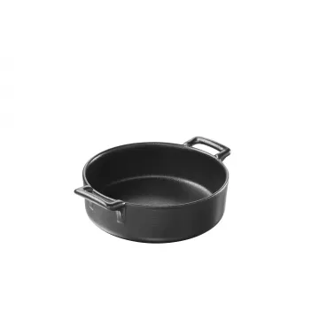 Plat rond en céramique noire Belle Cuisine - Revol
