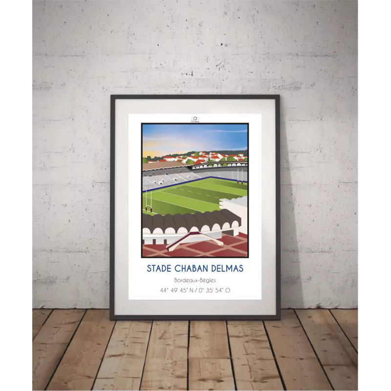 Affiche du stade Chaban-Delmas de l'Union Bordeaux Bègles - Chistera
