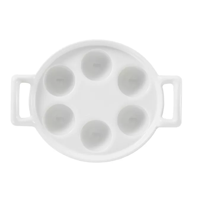 Plat à escargots en porcelaine blanche Belle Cuisine - Revol