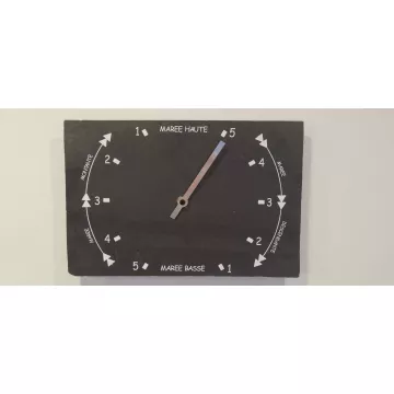 Horloge des marées en ardoise