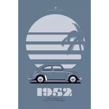 Affiche de la Volkswagen Coccinelle - En Double File