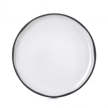 Assiette plate ronde en céramique Caractere - Revol