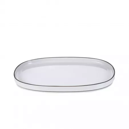 Assiette ovale plate en céramique Caractere - Revol