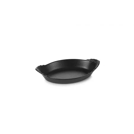 Plat ovale à oreilles en céramique noire French Classics - 20cm - Revol