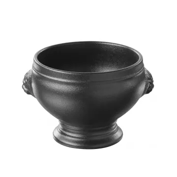 Soupière en tête de lion en céramique noire French Classics - Revol