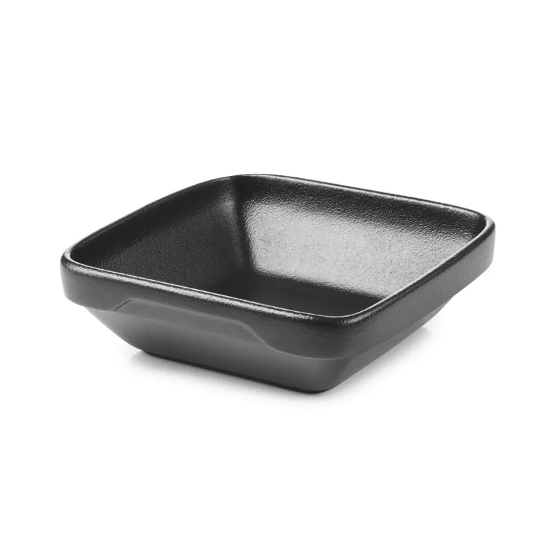 Ravier carré en céramique Noire Les Essentiels - Revol