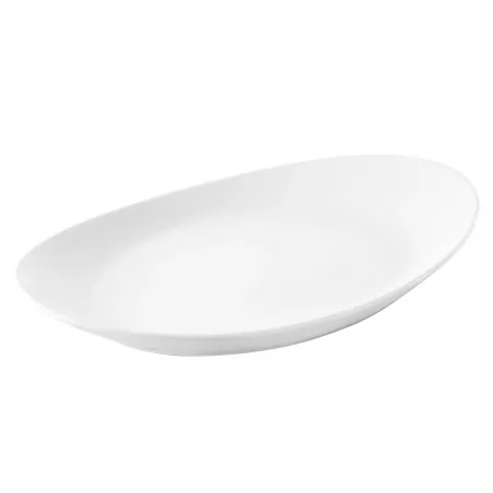 Assiette ovale en porcelaine blanche Les Essentiels - Revol