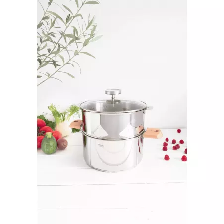 Casserole cuisson vapeur pour une cuisson saine - Biome - Cristel