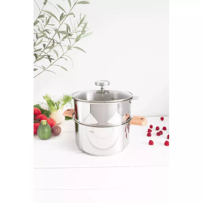 Casserole cuisson vapeur pour une cuisson saine - Biome - Cristel