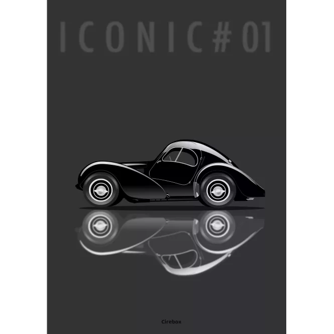 Affiche de la Bugatti Type 57 - Cirebox