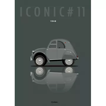 Affiche de la Citroën 2CV - Cirebox