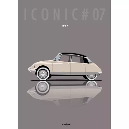 Affiche de la Citroën DS - 1957 - Cirebox