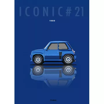 Affiche de la Renault 5 Alpine Turbo - Cirebox