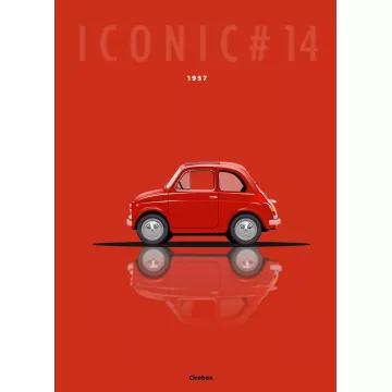 Affiche de la fiat 500 - Cirebox