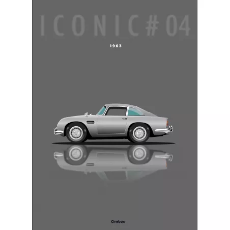 Affiche de l'Aston Martin DB5 - Cirebox