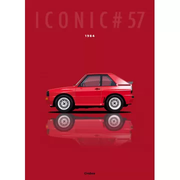 Affiche de l'Audi Quattro - Cirebox