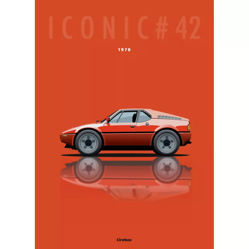 Affiche de la BMW M1 - Cirebox