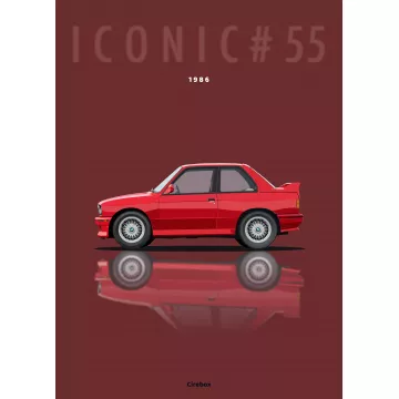 Affiche de la BMW M3 E30 - Cirebox