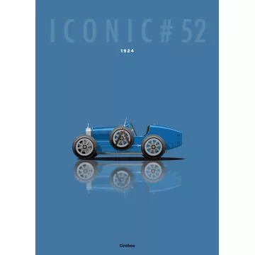 Affiche de la Bugatti type 35 - Cirebox