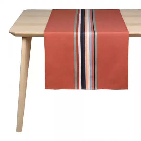Chemin de table 100% coton Mauleon Corail - Artiga Chemin de table 100% coton Mauleon Corail - Artiga