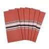 Serviette de table 100% coton Mauleon Corail - Artiga Serviette de table 100% coton Mauleon Corail - Artiga