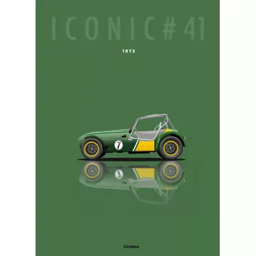 Affiche de la Caterham 7 - Cirebox