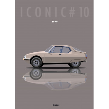 Affiche Citroën SM - 1970 - Cirebox
