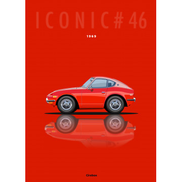 Affiche Datsun 240 Z - 1969 - Cirebox