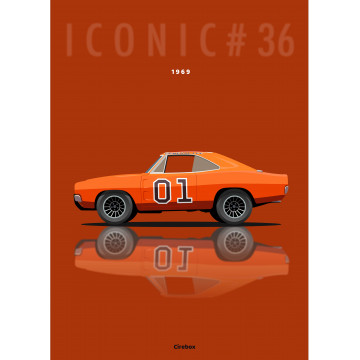 Affiche Dodge Charger - 1969 - Cirebox