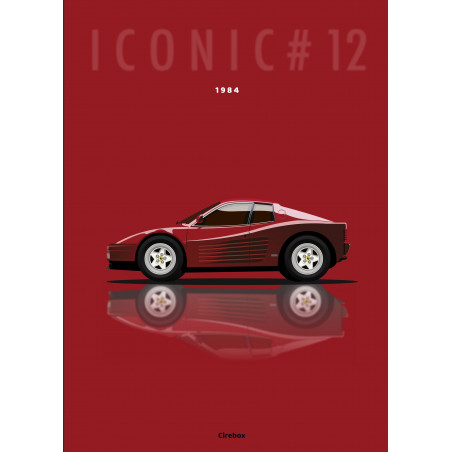 Affiche 100 % Made In France Ferrari 512 TR
