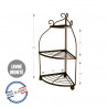 Etagère volutes ANGLE Fer Vieilli Louis Moulin Etagère volutes ANGLE Fer Vieilli Louis Moulin